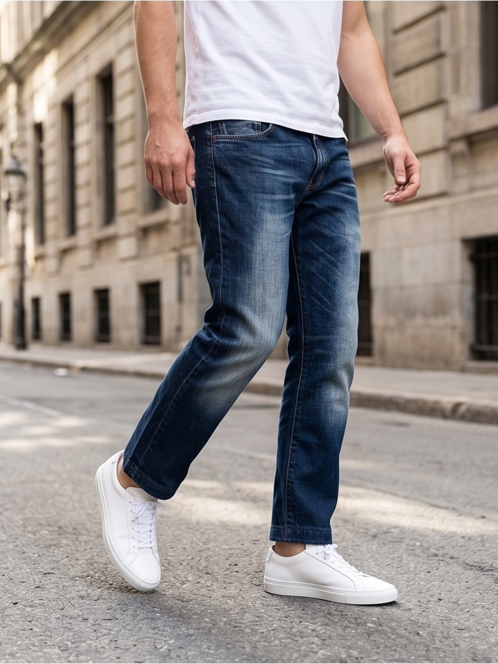 Levi’s 504 Regular Straight Jeans Men’s W38 Dark Wash Denim Straight Leg